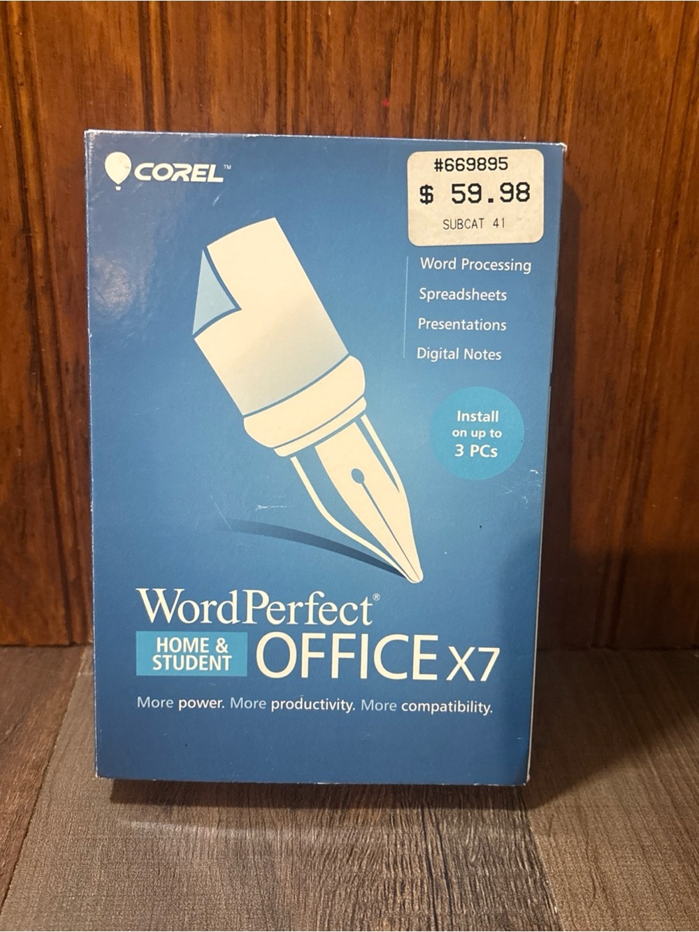 WordPerfect Office X7 Home & Student - Blue